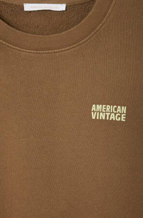 American Vintage -  Damensweatshirt IZUBIRD Mokka Vintage