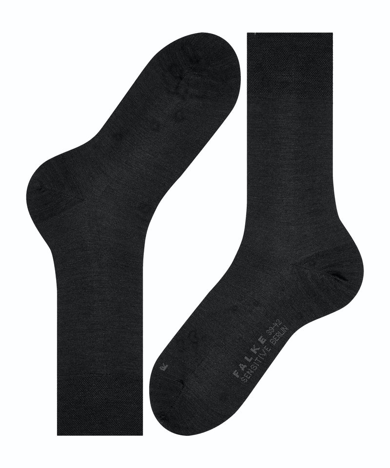 FALKE Sensitive Berlin Herren Socken Schwarz