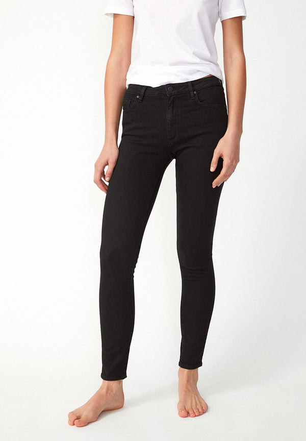 ARMEDANGELS - TILLAA X STRETCH Skinny Fit Mid Waist Black Night